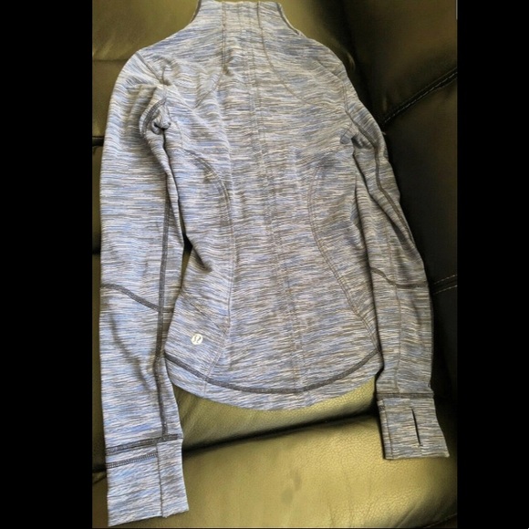 Lululemon Forme Define Jacket Space Stripe Cadet Blue Sz2 - Picture 6 of 8